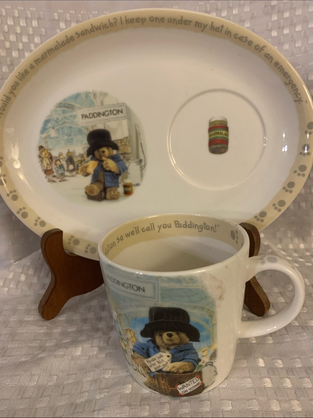 Paddington White and Cream Mug and plate set by Spore in 2011.
